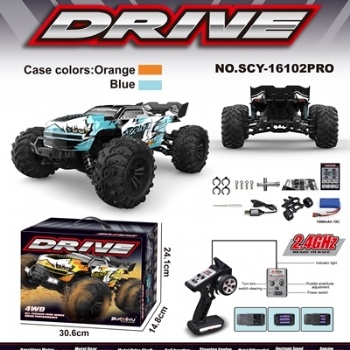 SCY-16102pro 1/16 scale  electric 4WD rc racing  truck brushless